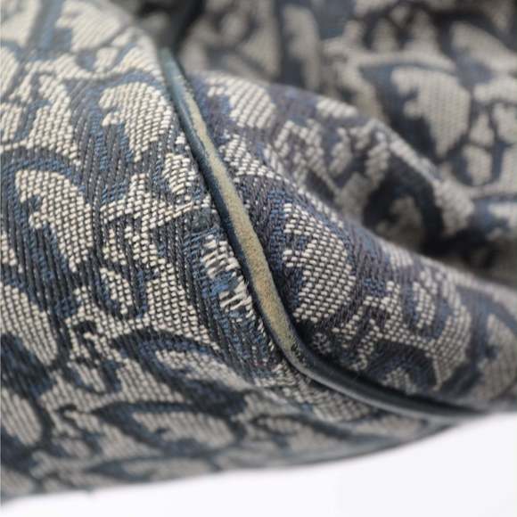 CHRISTIAN DIOR Bowling Handbag in Blue Fabric - Picture 9 of 13